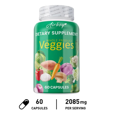 Veggies Supplement Filled with Vitamins and Minerals