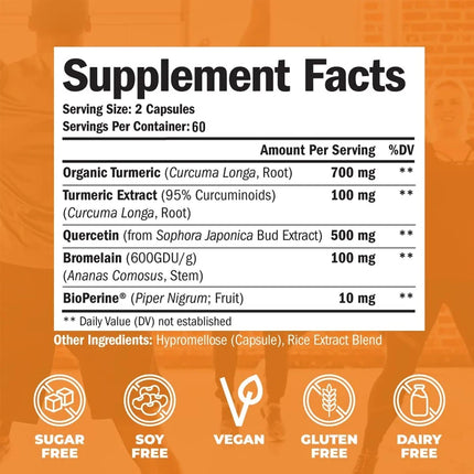 Premium Turmeric Powder Curcumin Capsules