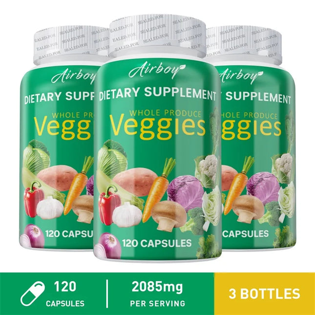 Veggies Supplement Filled with Vitamins and Minerals